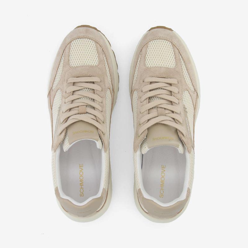 DUSK RUNNER M - MESH/SUEDE - OFF WHITE/BEIGE